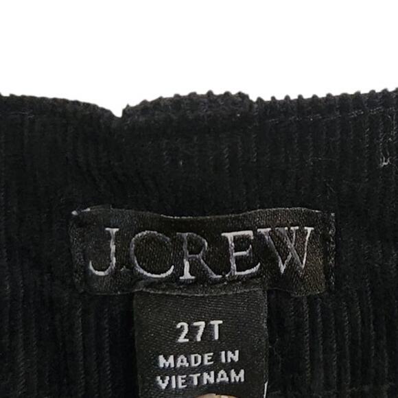 NWT J. Crew Wide-leg Corduroy Trouser Black 27T - Picture 8 of 13